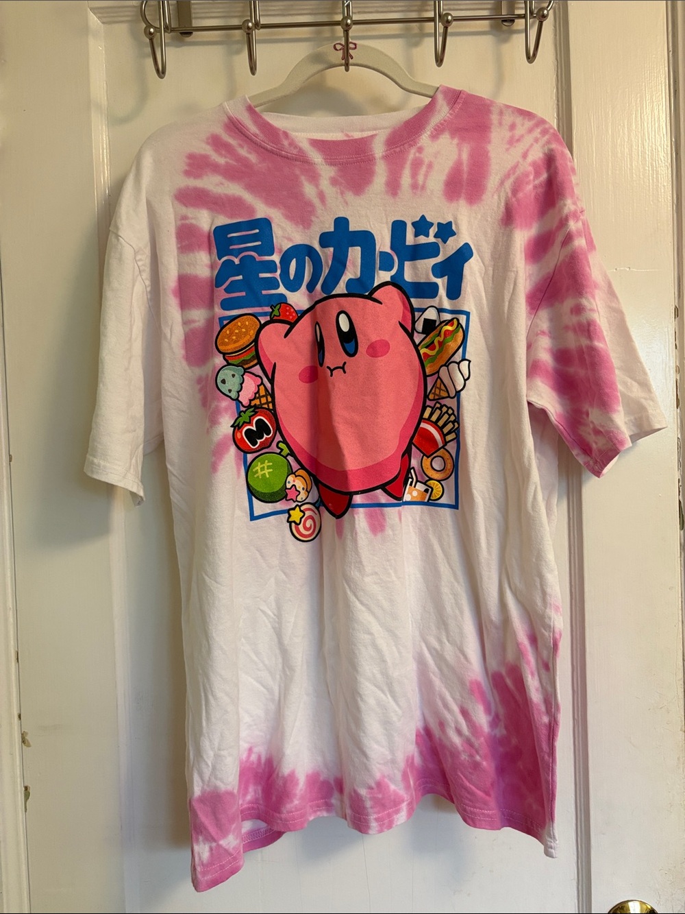 Pink Kirby Tie-Dye Graphic Tee